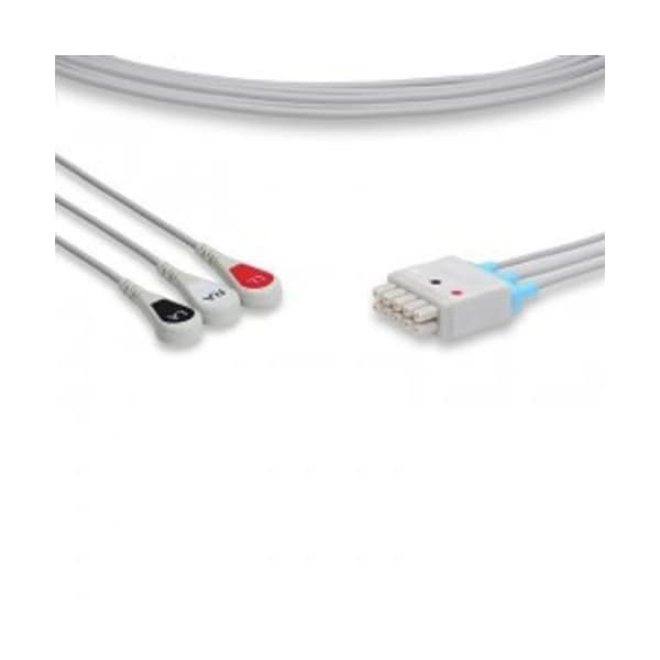 Ilc Replacement for Datex Ohmeda Unity 3 Lead Snap ECG Leadwire UNITY 3 LEAD SNAP ECG LEADWIRE DATEX OHMEDA - main